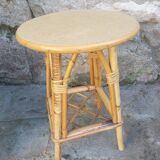 Vintage rattan stool