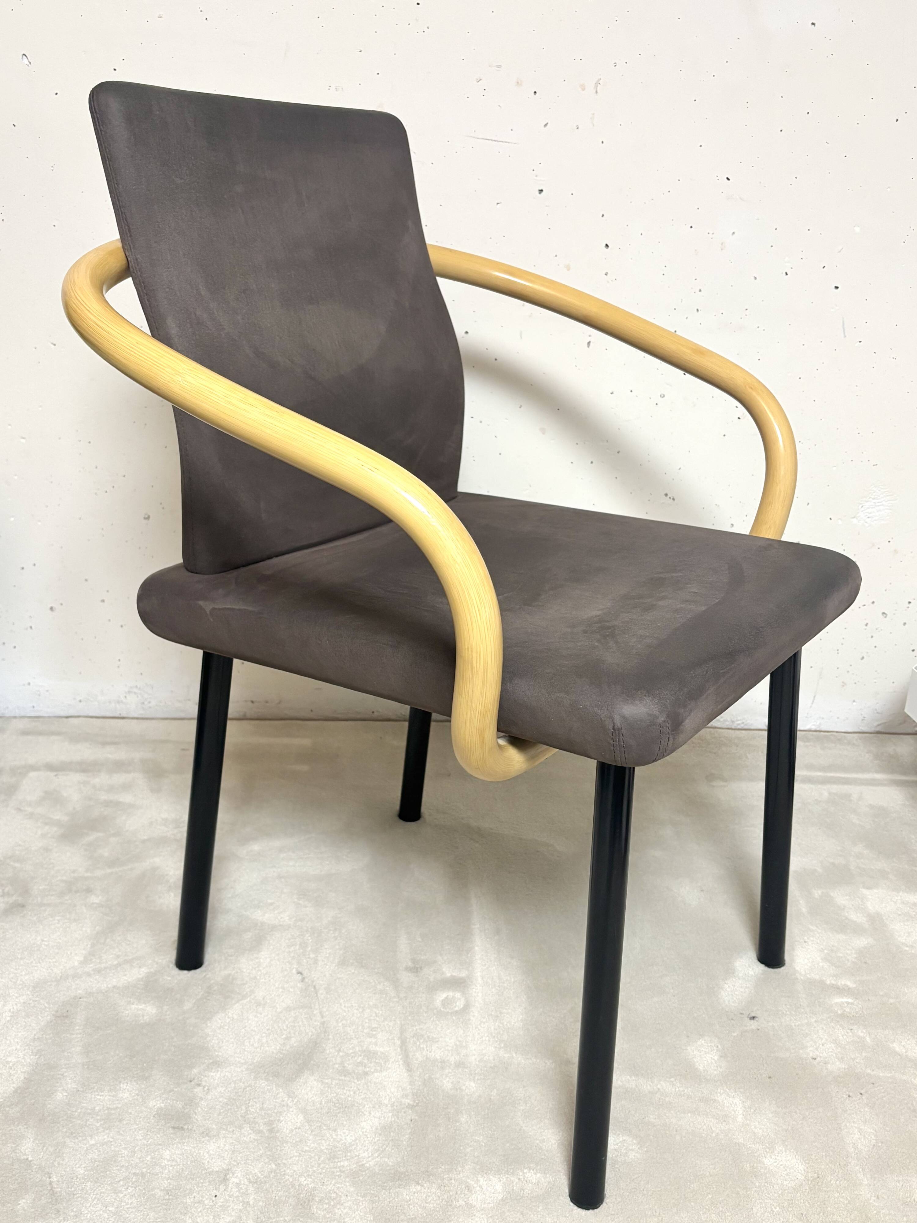 Ettore Sottsass Knoll Mandarin Chairs, 1986