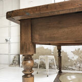 Artist studio oak draper table