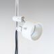 Mid Century Modern White Metal Floor Lamp by Elio Martinelli, 1970s