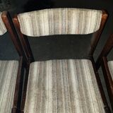 Denmark, 1980, set of 4 curly wool chairs