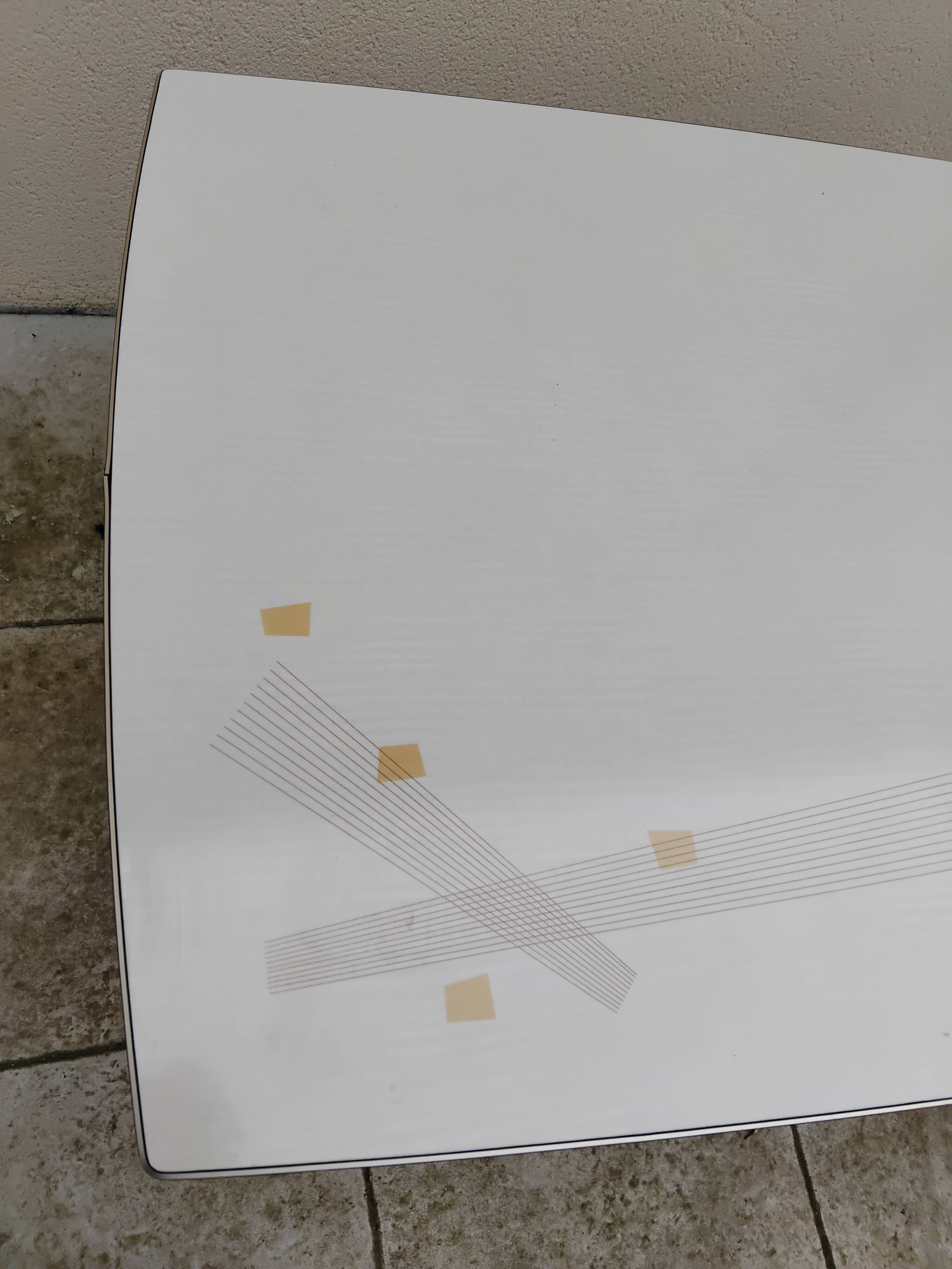 Vintage Formica table, height adjustable and extendable, 1950s