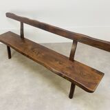 Brutalist elm bench
