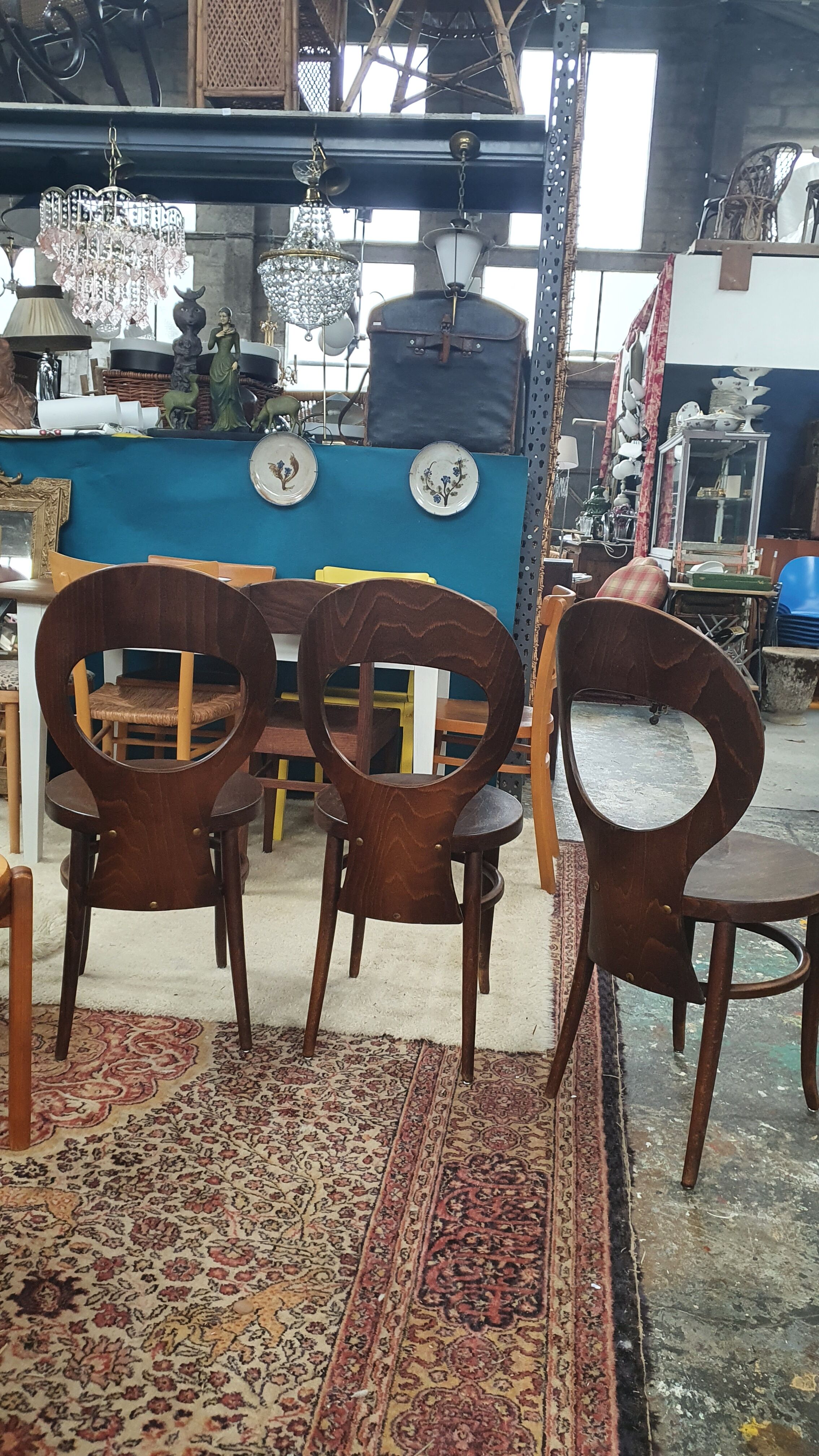 Set of 3 bistro chairs model Baumann's Seagull