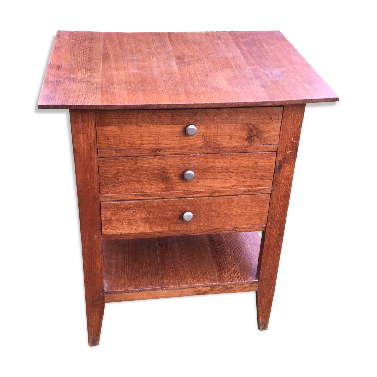 Oak bedside table