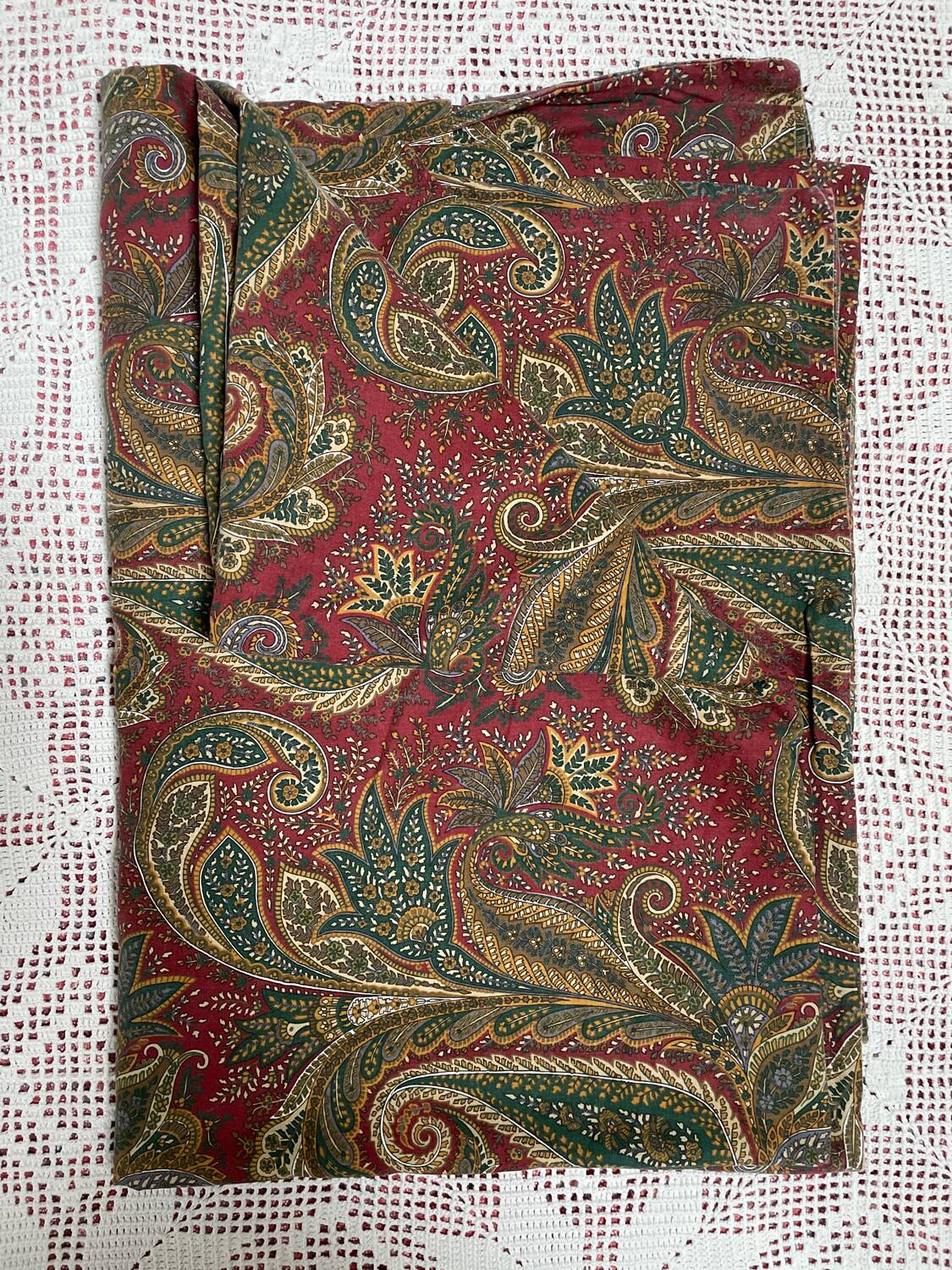 Paisley duvet cover 1980 cotton