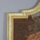 Large ancient architectural painting in tempera on canvas from the 18th century.