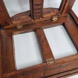 Solid oak reading desk, adjustable