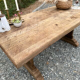 Solid wood monastery table