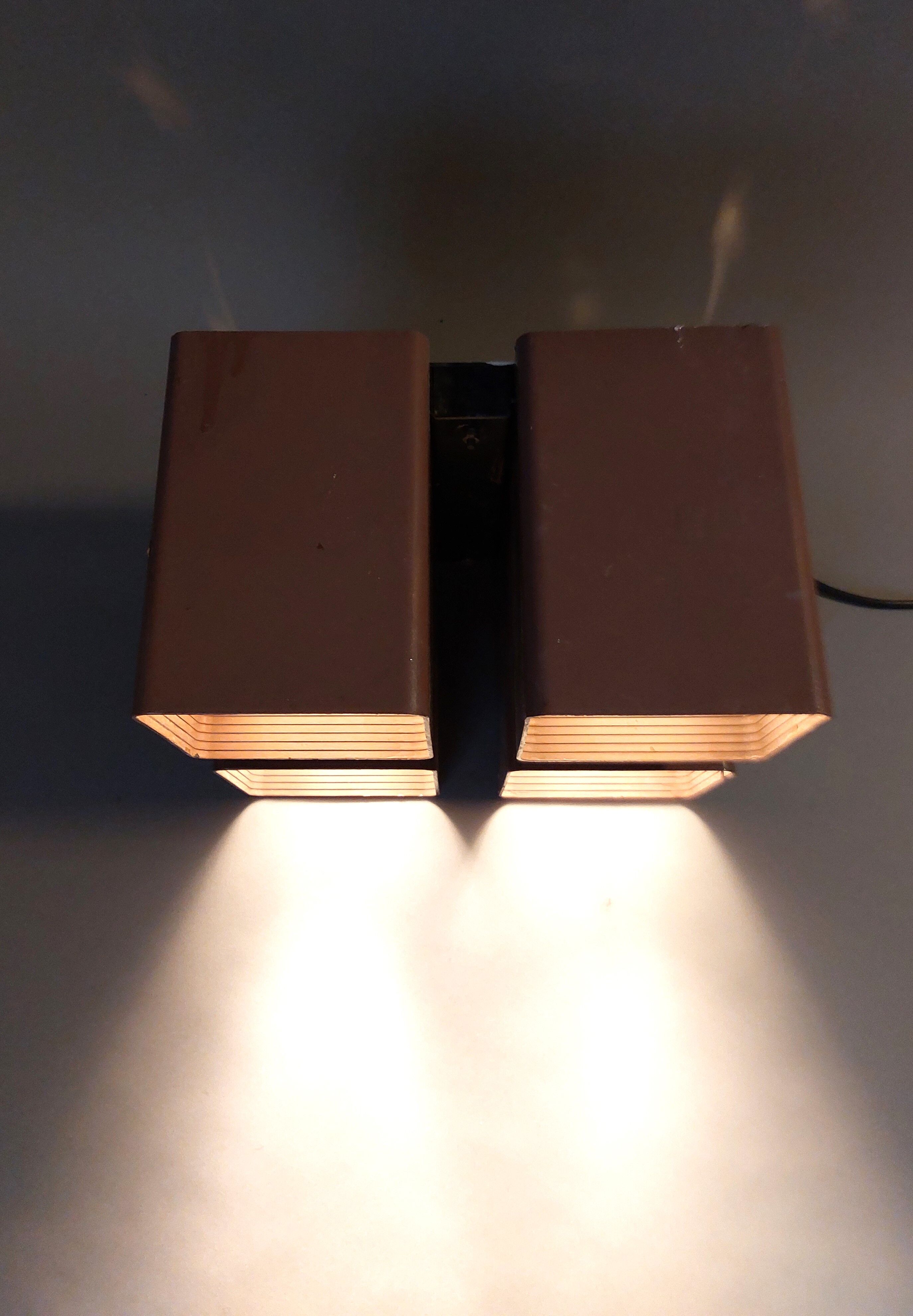 Ceiling lamp raak amsterdam model viervoud vintage, 1970