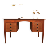 Vintage Danish design teak desk from the 50s and 60s
