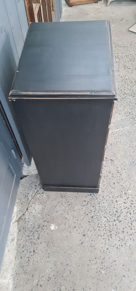 dresser rag five drawers patina black