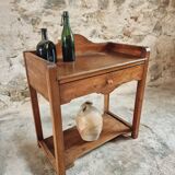 Antique Oak Washbasin Console – 1900-1920