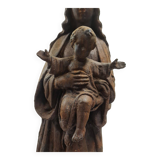 statue of the holy virgin in cast iron