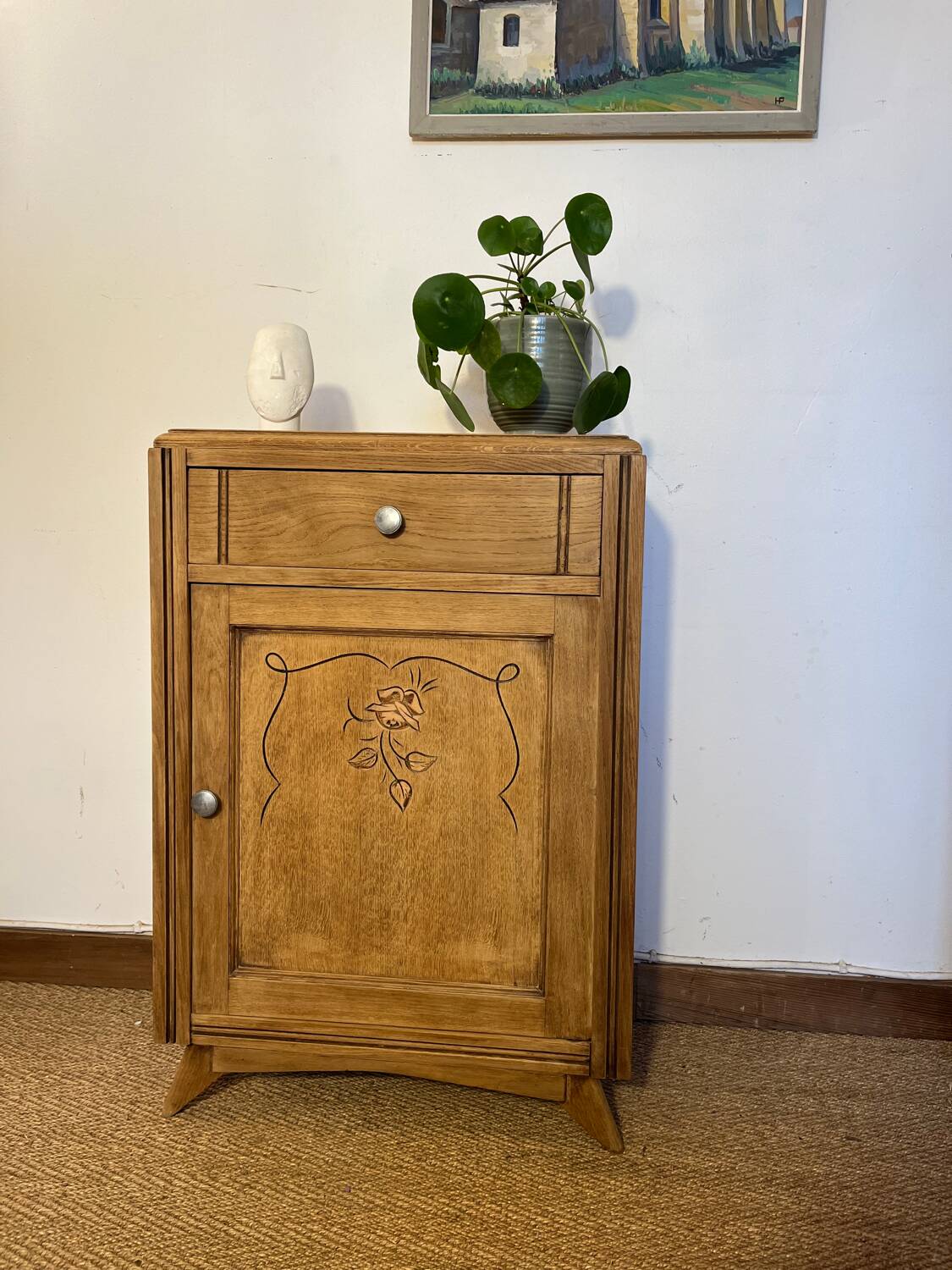 Confiturier vintage solid wood storage unit