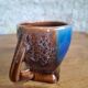 Art Deco coffee service Vallauris cobalt blue flambe glaze – 15 pieces