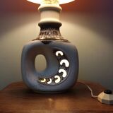 Fat Lav perforated ceramic lamp - vintage 1970