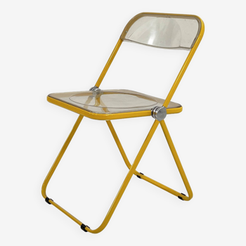 Yellow Plia Chair by Giancarlo Piretti for Castelli, 1960
