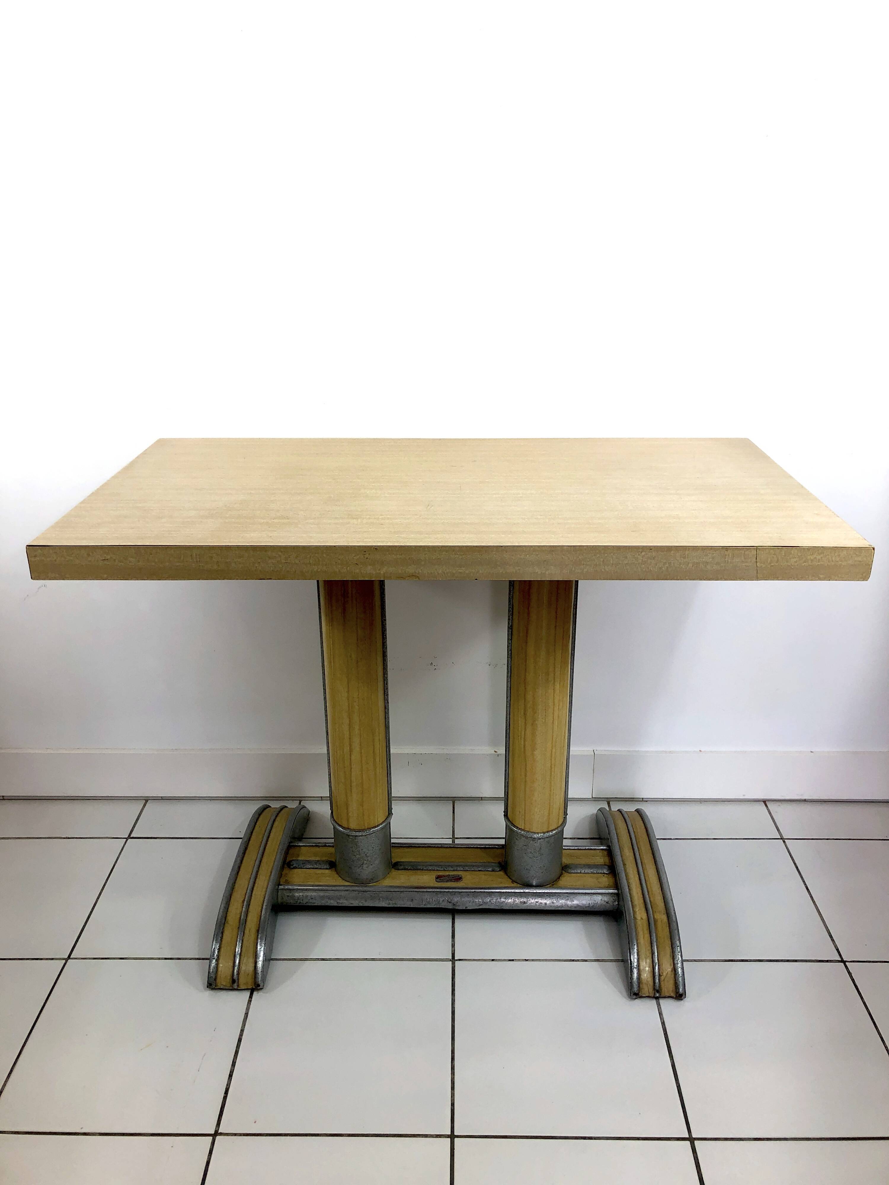 Vintage bistro table Martin Méallet – 1950s Formica