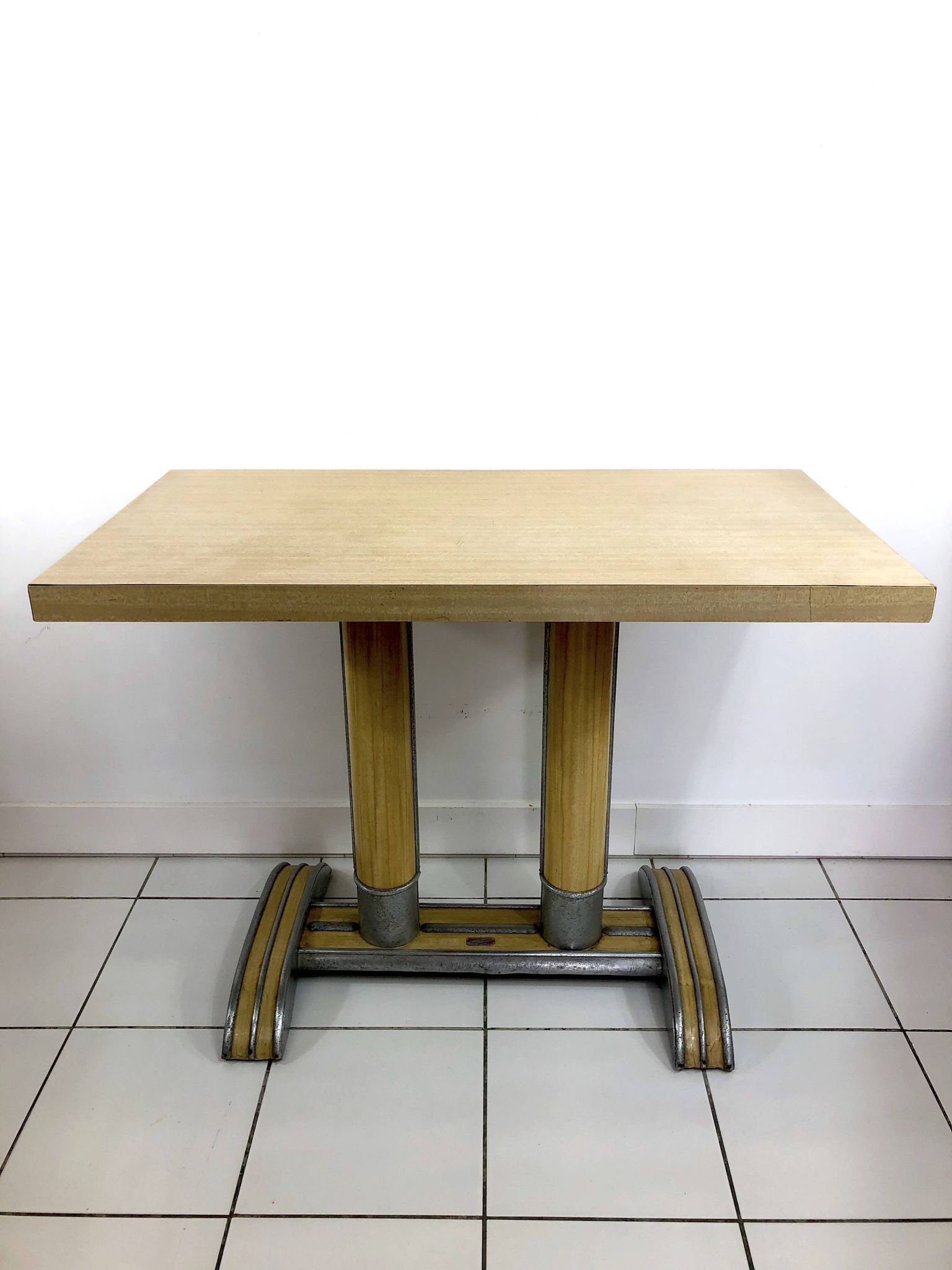 Table de bistrot Martin Méallet en formica, années 50