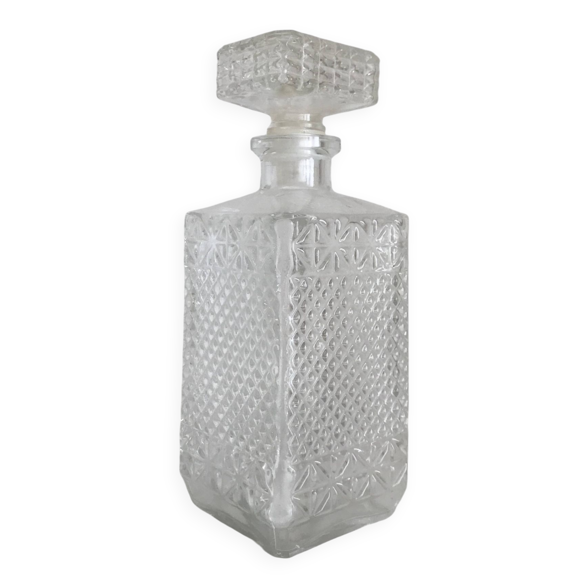 Glass whiskey decanter