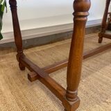 Large marquetry wooden dining table – Top with rosette decoration