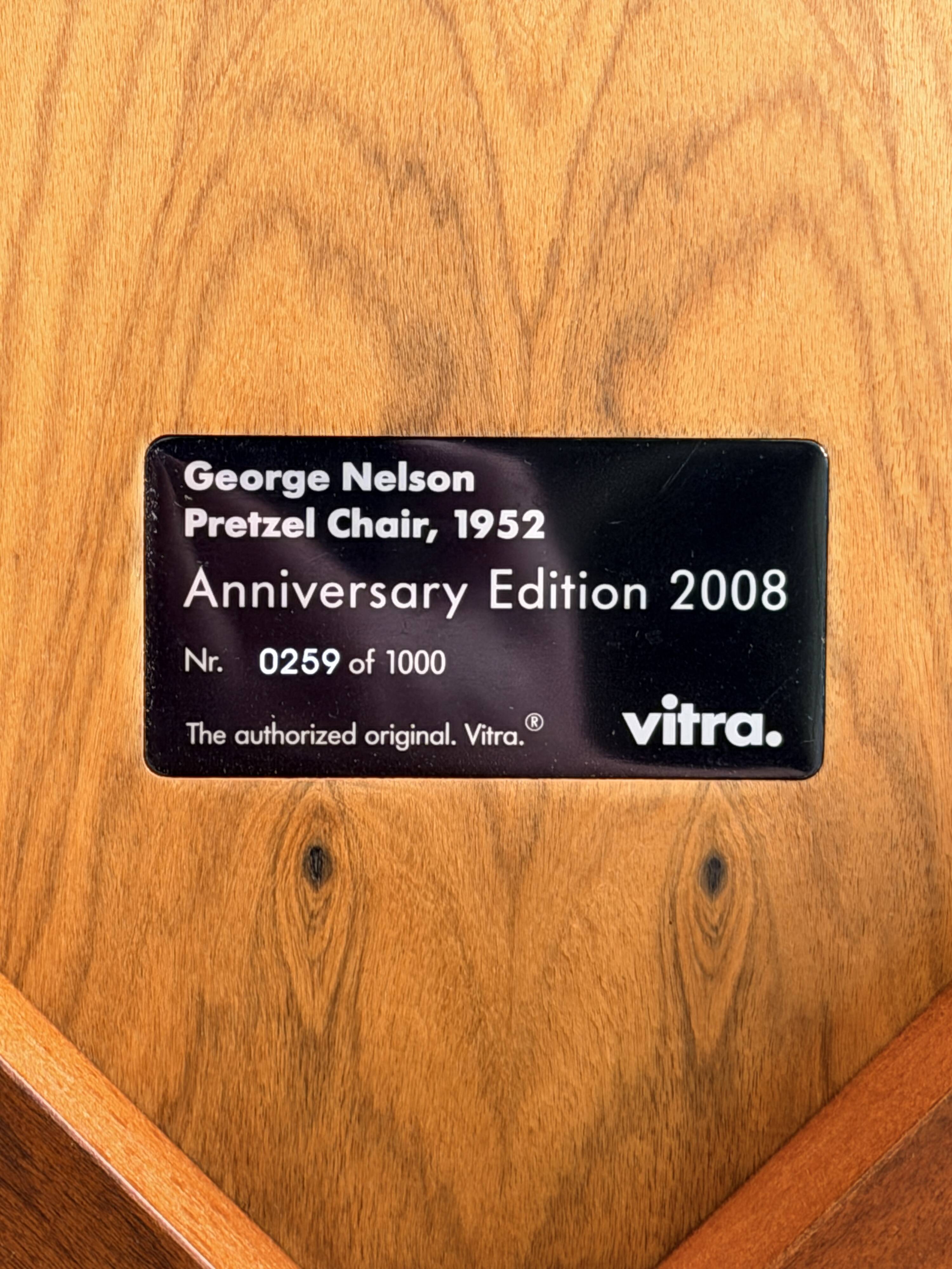 Pretzel Chair George Nelson for Vitra – limited edition 0259/1000, 2008