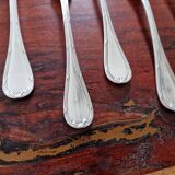 Christofle - Series 9 fish forks, Crossed Ribbons model, in silver-plated metal