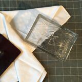 Art deco glass cake box