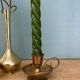 Antique brass candlestick (B3)