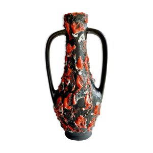 Vase amphore, vallauris, signé