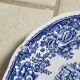 Lunéville blue English dinner plates