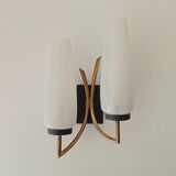 Vintage double tulip wall light from the 50s