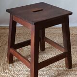 Tabouret campagnard en bois ancien
