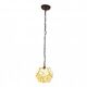 Tiffany pendant lamp 21x21x17/90 cm beige glass flower dining table lamp