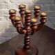 Midcentury Teak Candleholder for 7 candles, 1960s Denmark