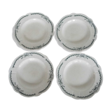4 assiettes semi creuses terre de fer Longchamp
