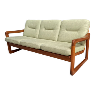 Teak 3 seat sofa by Holstebro Denmark 1960s