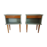 Paire de chevets scandinaves