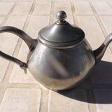 20th century pewter teapot