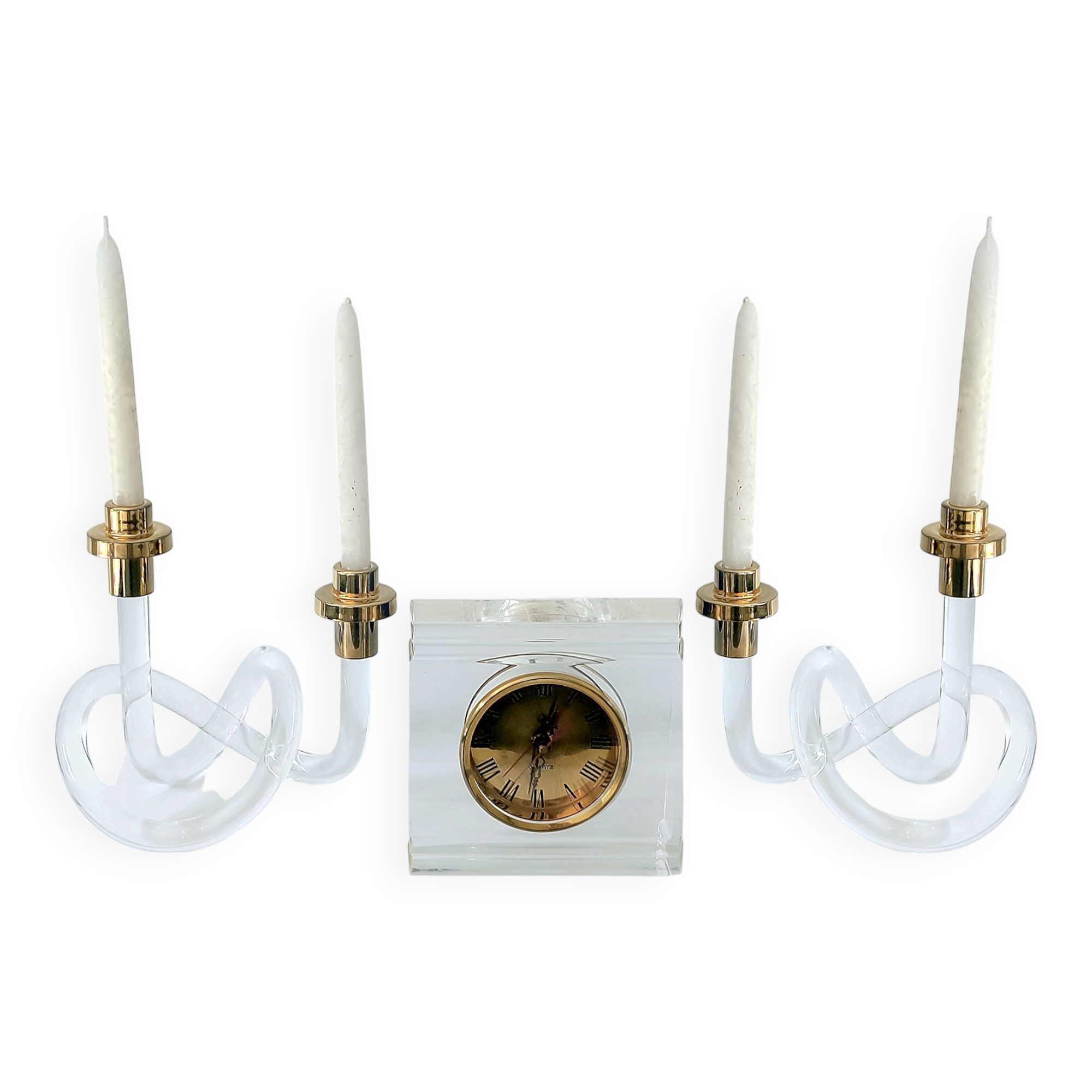 candlestick set & clock Dorothy C. Thorpe