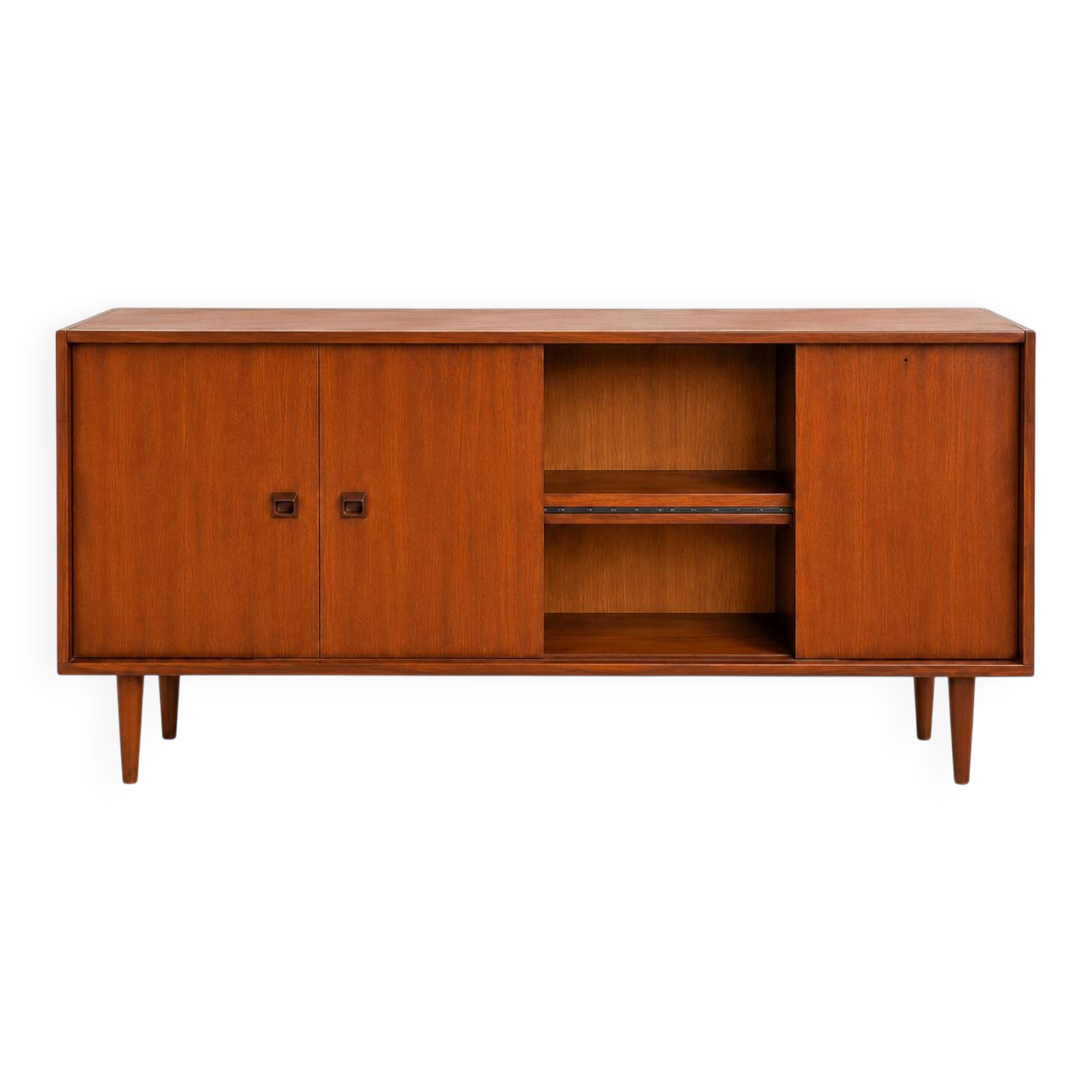 Vintage Scandinavian teak library