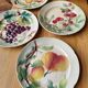 Set of 6 Art Nouveau Barbotine St Clément plates
