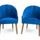 Paire de fauteuils club, Pologne, années 1960