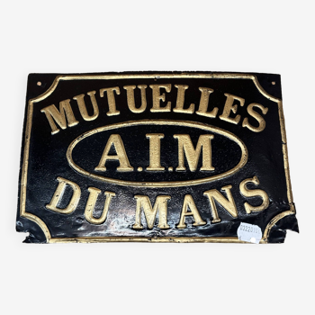 Aim du mans mutual insurance plate