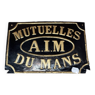 Plaque Mutuelles A.I.M. Du Mans