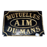 Plaque Mutuelles A.I.M. Du Mans