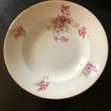 Set de 6 assiettes en porcelaine décor orchidée
