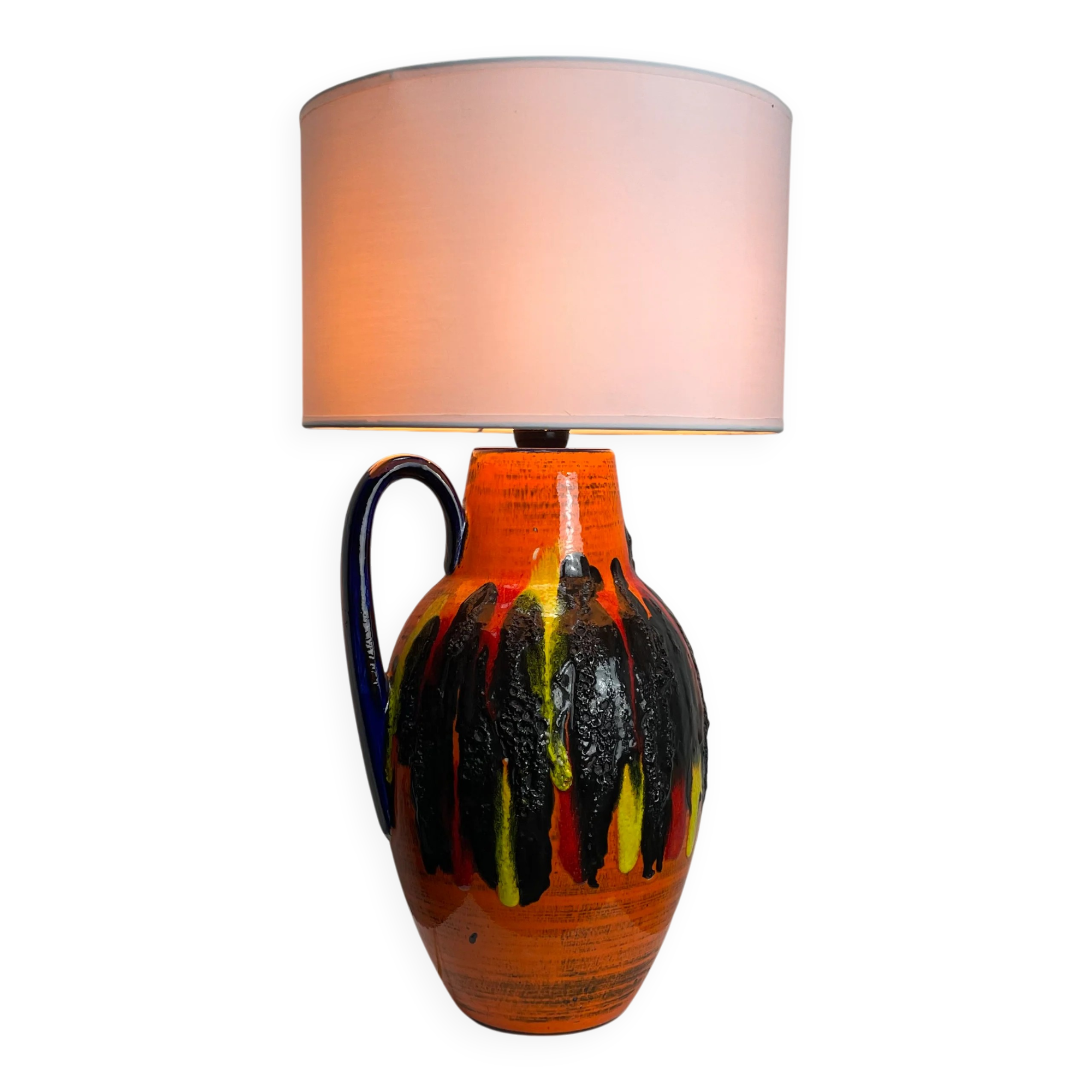 Ceramic table lamp by Scheurich from West Germany 1960