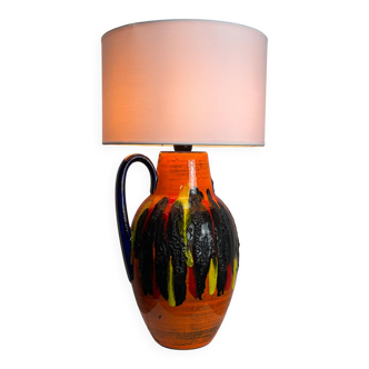 Ceramic table lamp by Scheurich from West Germany 1960